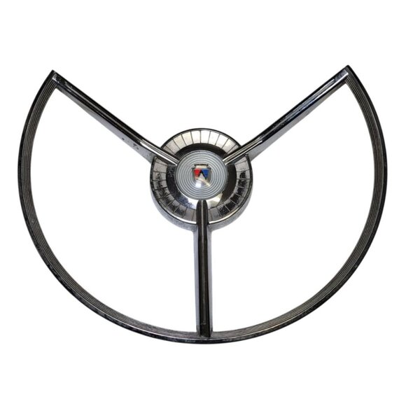 Ford Steering Wheel Horn Ring 50s Classic Chrome 2701133 Car Part Replacement - Picture 1 of 11